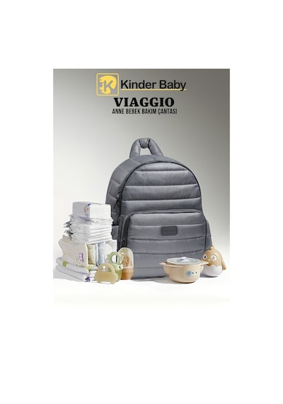 Kinder Baby Viaggio Termal Antrasit Bebek Bakım Çantası Antrasit