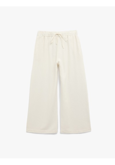 Koton Keten Karışımlı Astarlı Cepli Beli Bağlamalı Düz Bol Paça Pantolon Kırık Beyaz 5sak40527pw Ekru Koton Keten Karışımlı Astarlı Cepli Beli Bağlamalı Düz Bol Paça Pantolon Kırık Beyaz 5sak40527pw Ekru
