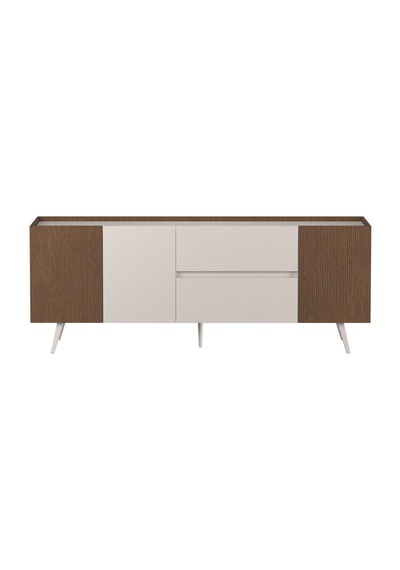Milano 3 Kapaklı 2 Çekmeceli Konsol Vizon-zebra 210x80x44 Cm Vizon