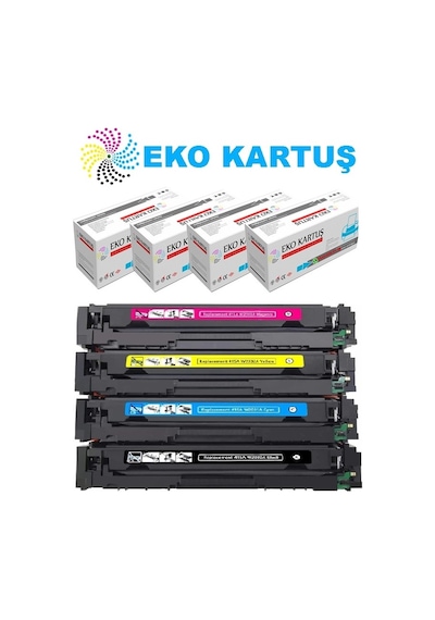 Hp Color Laserjet Pro Mfp M479fnw Çipli 4 Renk Takım Uyumlu, Toneri 415a