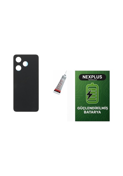 Redmi 13 Arka Batarya Kapağı ,batarya Ve B7000 Yap Siyah