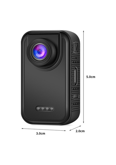 Vlog Seyahat Ve Günlük Video Çekimleri İçin Mini Vücut Aksiyon Kamerası Siyah - 892643005 Siyah