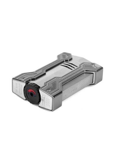 Conquistador Çift Torch Pürmüz Krom Gunmetal Defi Extreme Dizayn Metal Puro Çakmağı Cnq-019