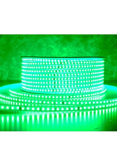 Metrede 120 Ledli 1 Metre Yeşil Işık 220 Volt İç Ve Dış Mekan Uyumlu Şerit Led İstediğiniz Metre Ala
