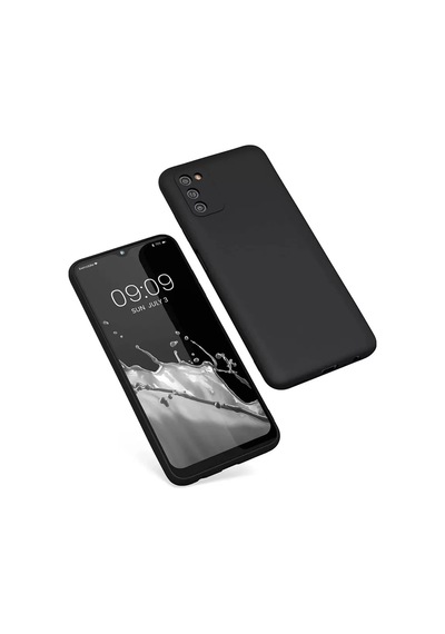Newface Samsung Galaxy A03s Kılıf First Silikon - Siyah