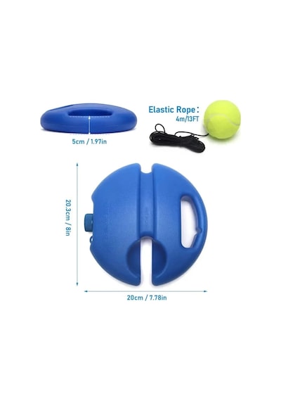 Tenis Antrenör Seti Profesyonel Elastik Halatlı Tenis Antrenman Aleti Pratik Spor Fitness Aleti