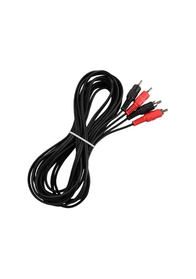 Powermaster Pm-428 Siyah 5 Metre 2 Rca + 2 Rca Kablo