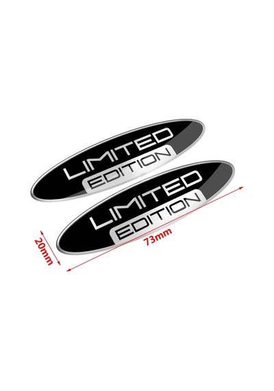 Limited Edition Silver 3d Gel Oval Sticker Diğer