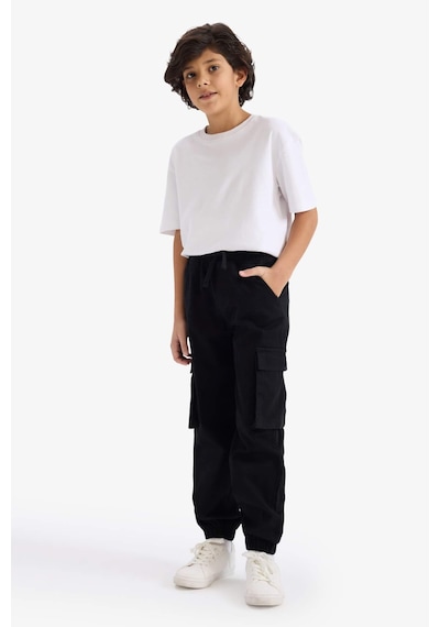 Defacto Kargo Gabardin Pantolon Erkek Çocuk G8013a826spbk81 Siyah-bk81