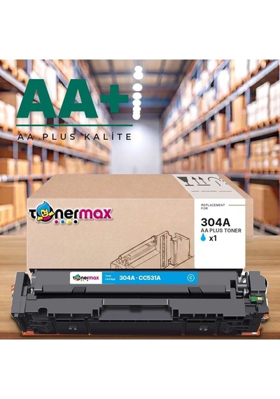 Hp 304a Cc531a Mavi Uyumlu Toner Aa Plus / Color Laserjet Cp2025 / Cm2320
