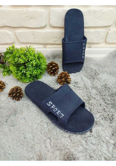 - Kaymaz Taban, Banyo, Balkon, Havuz, Deniz, Plaj Için Lacivert - Gri Terlik Lacivert - Gri - Kaymaz Taban, Banyo, Balkon, Havuz, Deniz, Plaj Için Lacivert - Gri Terlik Lacivert - Gri