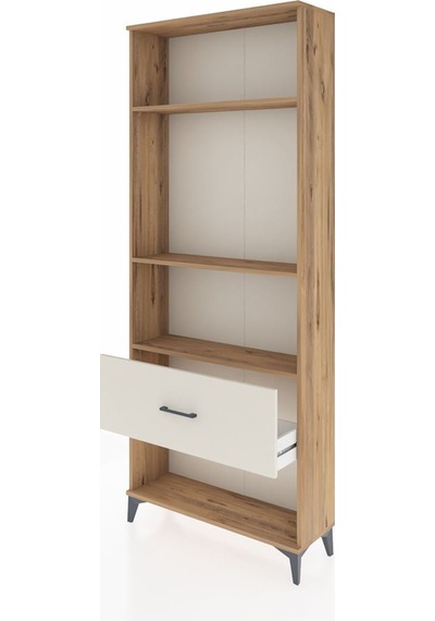 Arges Dolap 3 Raflı Tek Çekmeceli 88x30x221 Çam-aytaşı Atlas Çam