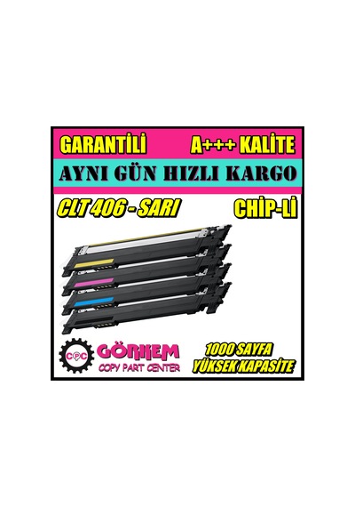Samsung Clt-Y406S / Clp-365 Toner Uyumlu Sarı N11.24718