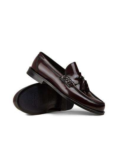 Deery Erkek Bordo Hakiki Deri Püsküllü Makosen - 02001mbrdm01 Bordo