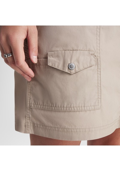 Converse Harbor Mini Skirt Kadın Kahverengi Etek Bej