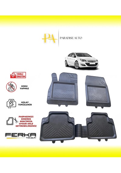 Opel Astra J Hb 2010-2015 Uyarlanabilir Universal Havuzlu Paspas