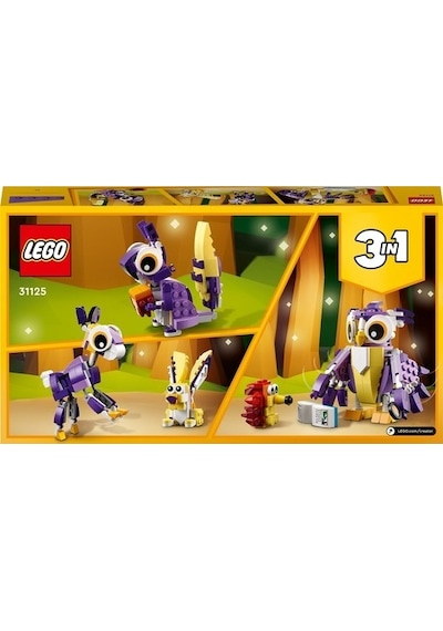 LEGO® Creator 3’ü 1 arada Fantastik Orman Yaratıkları 31125 7+ Yaratıcı Oyuncak Yapım Seti - 175 Parça
