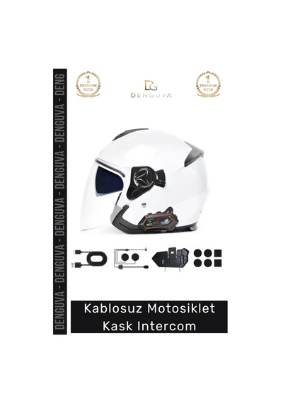 Intercom Gürültü Önleyici Ipx6 Su Geçirmez Bluetooth 53 Uzun Batarya Max Kablosuz Motosiklet Kask I