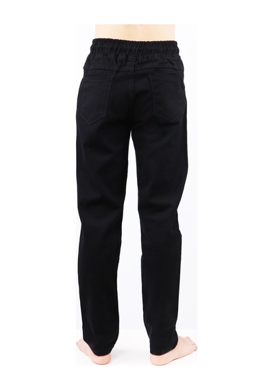 Hçm Çocuk Unisex Okul Pantolonu Beli Lastikli Siyah