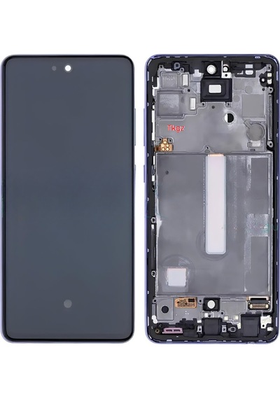 Tkgz - Samsung Galaxy A52 - Sm-a525 Uyumlu Lcd Ekran Dokunmatik Servis Çıtalı Mor