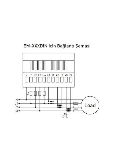 Tense Em-250dın ,ray/dın 3-faz 250a Multimetre