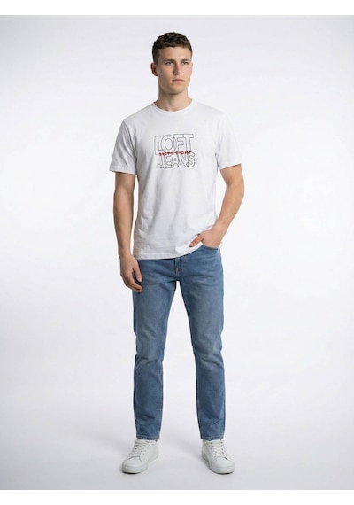 Loft Regular Fit Beyaz Erkek T-shirt Lf2042736