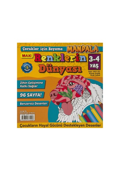 Maxi Renklerin Dünyası - 4 Adet Tarı Çok  Renkli