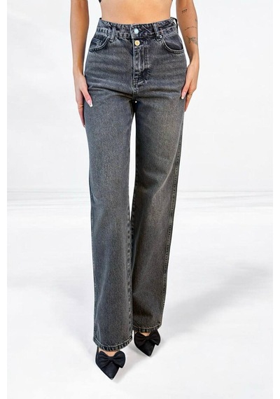 Lacarino 7850 Straıght Kadın Jean Pantolon Onyx Black