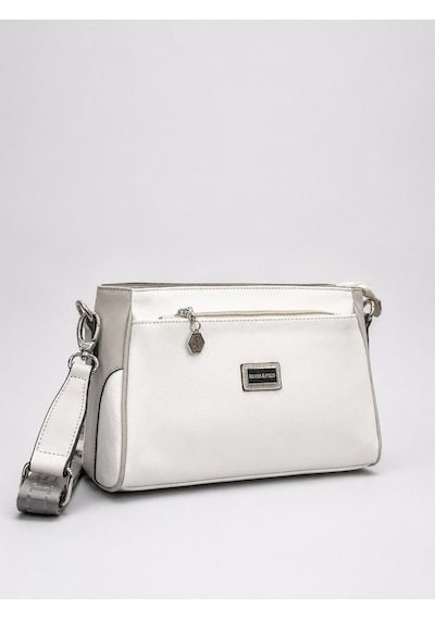 Silver & Polo Silver Polo Çapraz Askılı Kadın Çanta Beyaz,gri 1273