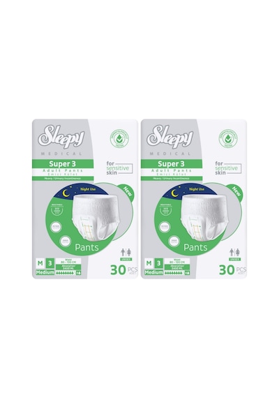 Sleepy Süper3 Emici Külot L Beden 2 Paket 60 Adet