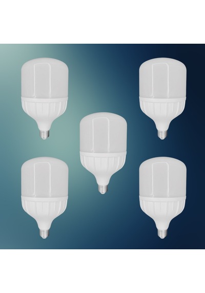 Chn 5'li Paket 40w Büyük Boy 6500k Beyaz Işık E27 Led Tasarruflu Ampül