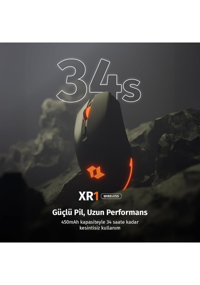 Xr1 Kablosuz Oyuncu Mouse, 10000 Dpı, Rgb Aydınlatma, 6 Tuş, 2.4g + Bluetooth + Kablolu, Type-c Şarjlı