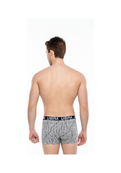 U.S. Polo Assn. - Erkek Siyah - Antrasit -Baskılı 3 Lü Boxer-Siyah - Antrasit -Baskılı
