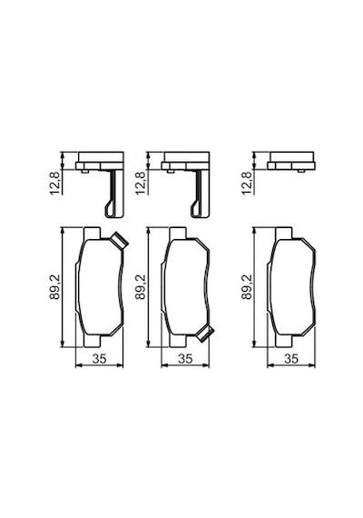 Honda City 1.4 2006-2011 Bosch Arka Balata