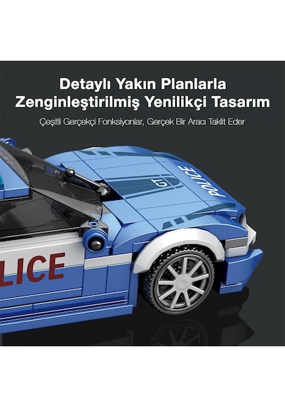 Reobrix Police Car Bmw 667 Brick Yapım Seti