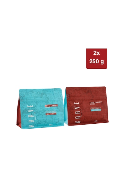Kaave Roasterty Türk Kahvesi Turkuaz 250 G + Türk Kahvesi İstanbul 250 G