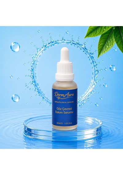 Dermaura Göz Çevresi Serumu 30 Ml Nemlendirici Kafein Ve Hyaluronik Asit Içeren Göz Altı Bakım Serumu