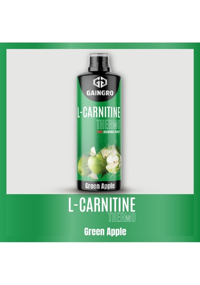 L-carnitine Thermo - Yeşil Elma Aromalı - 3000 Mg L-karnitin - 1000 Ml - 40 Servis