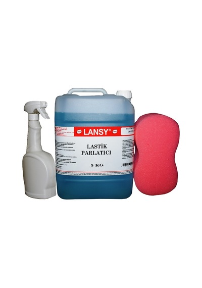 Lansy Lastik Parlatıcı 5 Kg Uygulama Spreyi ve Süngeri