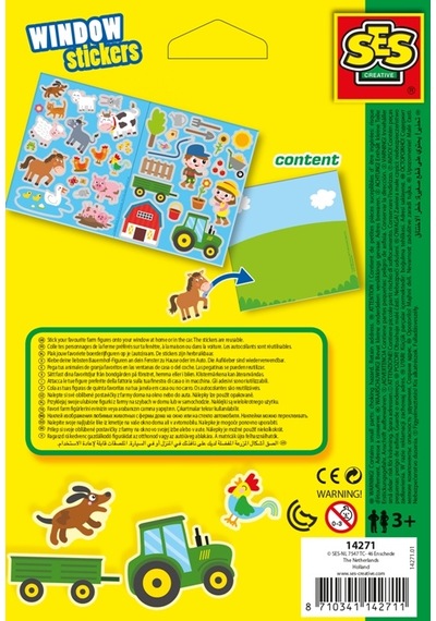 Ses Creative Tak Çıkar Pencere Çıkartmaları - Çiftlik