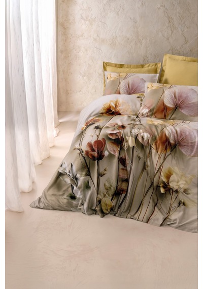 Cotton Box 3d Flower %100 Pamuk Saten - Eloni Gold