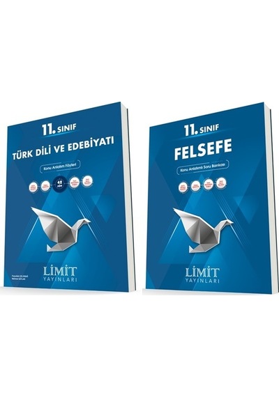 Limit 11. Sınıf Edebiyat + Felsefe Konu Föyleri Seti 2 Kitap 2023