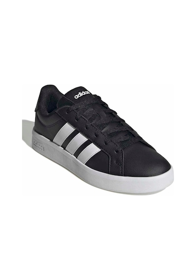 Adidas Grand Court Base 3.0 Hq0095 Unisex Spor Ayakkabı SİYAH-BEYAZ