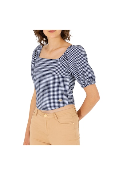 U.S. Polo Assn. Kadın Desenli Bluz 1581553 Lacıvert