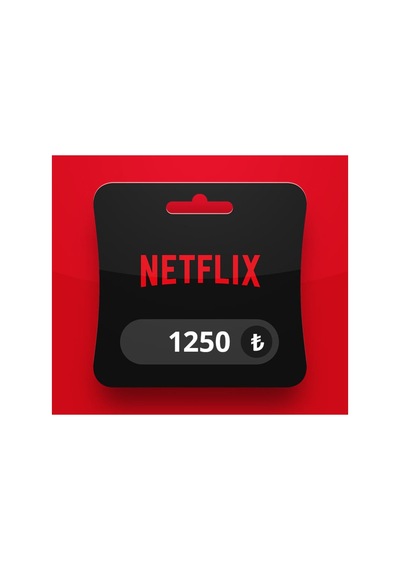 Netflix 1250 Tl Abonelik Bakiye Hediye Kartı Gift Card