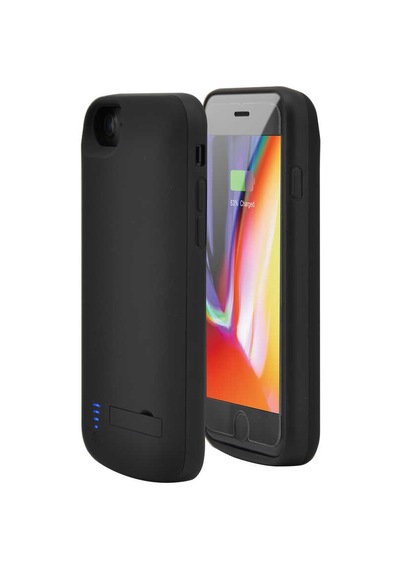 Apple Uyumlu iPhone 8 Zore Şarjlı Kılıf Siyah