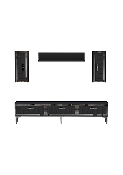 Tvr1801as - Tuna Tv Ünitesi Antrasit Sılver 180cm Antrasit / Koyu Gri - Sılver Tvr1801as - Tuna Tv Ünitesi Antrasit Sılver 180cm Antrasit / Koyu Gri - Sılver