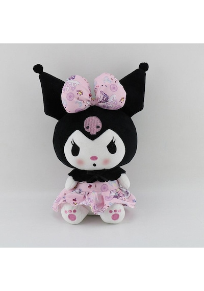 Kawaii Sanrio Kuromi Karikatür Peluş Oyuncak Pembe