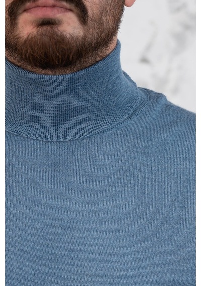 Boğazlı Slimfit Erkek Triko Kazak