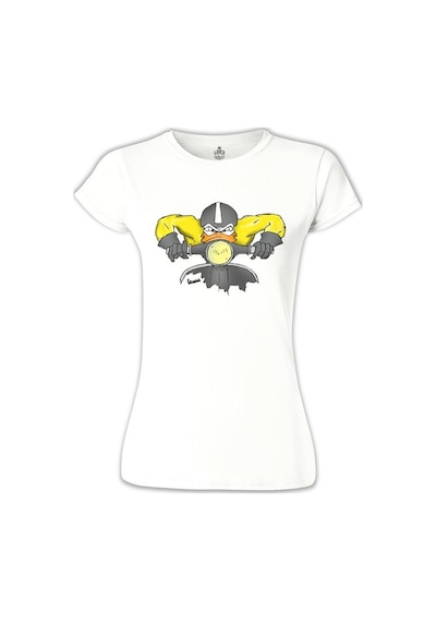 Vespa - Duck Beyaz Kadın Tshirt 001